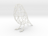 Bird wire frame model (with eyes) 3d printed 