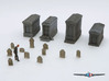 N Scale (1:160) Cemetery 3d printed N Scale Graveyard (92 piece set), figure not included
