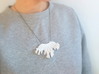 Ruffle Pendant 3d printed 