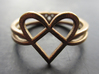 Woven Heart collection: ring 3d printed 