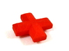 Medical Plus Sign, Heal Token for Flash Point 3d printed Side View in Red Strong & Flexible