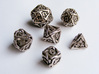 'Twined' Dice Gaming Die Set (6 dice) 3d printed 