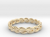 Ring of braided rope - size 5 3d printed 