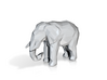 Porcelain Poly Elephant 3d printed 