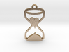Heart Hourglass Necklace 3d printed 