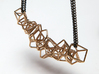 Voronoi Construction Framework Pendent 3d printed 
