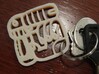 Your name Mayan keychain 3d printed shown is "Alec", contact us for your custom design