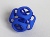 Tangled Cube Pendant 3d printed Blue Strong & Flexible Polished