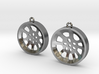 Double Seconds "void" steelpan earrings, M 3d printed 