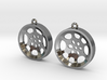 Double Tenor "void" steelpan earrings, M 3d printed 