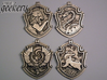 Ravenclaw House Crest - Pendant LARGE 3d printed Stainless Steel - small 5.3cm version