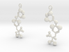 Thyroxine (T4) Earrings 3d printed 