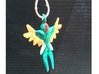 Quetzal Pendant 3d printed Painted in acrylic and sealed