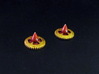 Claustro Wound Tokens (10/15 pcs) 3d printed White Strong Flexible, hand-painted.