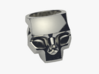 Stylized Skull Ring Hollow 3d printed 