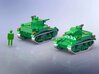 US M2A4 Light Tank 1/220 Z-Scale 3d printed  Red MG Barrels not included