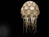 Jellyfish lampshade top : part A 3d printed Part A & B of Jellyfish lampshade + IKEA base