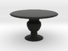 1:12 One Inch Scale Miniature Round Dining Table 3d printed 