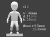 small figures kit for Strategist 3d printed 3d printed figure size 