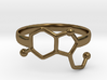 Serotonin Molecule Ring - Size 8 3d printed 
