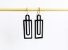 Simple Geometry - Modern Earrings with Clean Lines 3d printed Clean Modern Design