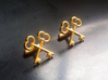 The Society of the Crossed Keys Cufflinks 3d printed 