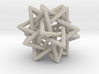 Tetrahedron 5 Compound, round struts 3d printed Printable in sandstone, with rounded points and edges