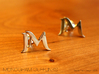 Monogram Cufflinks JM 3d printed 