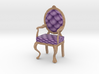 1:24 Half Inch Scale LavPale Oak Louis XVI Chair 3d printed 