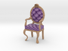 1:48 Quarter Scale LavPale Oak Louis XVI Chair 3d printed 