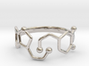 Dopamine Serotonin Molecule Ring  Size 9 3d printed 