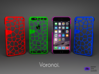 Iphone 6 case - Voronoi pattern 3d printed 