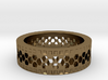 Ring With Hexagonal Holes 3d printed 
