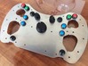 McLaren MP4-12C - Steering Wheel Plate 3d printed Shows buttons installed
