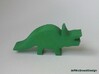 Dino Meeple, Triceratops 3d printed 