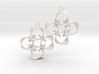 EARRINGS_Hyperloop earrings, flexible, PAIR 3d printed 