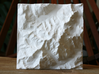4''/10cm Mt. Blanc, France/Italy 3d printed Top view of 10cm model
