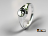  Liza - Ring - US 6¾ - 17.12mm 3d printed Premium Silver PREVIEW