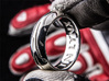 Motorcycle Tire Ring 3d printed Premium Silver