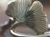 Ginkgo Leaf ring 3d printed 